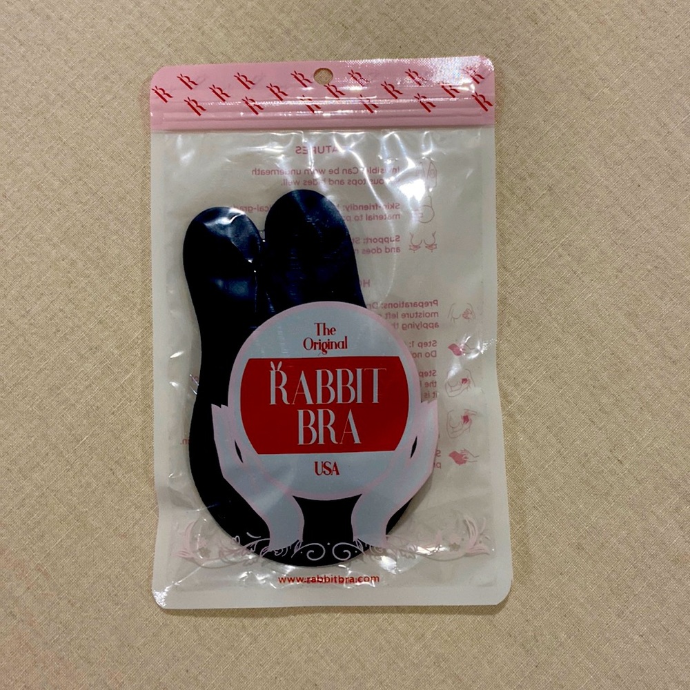 Rabbit bra - black and unopened